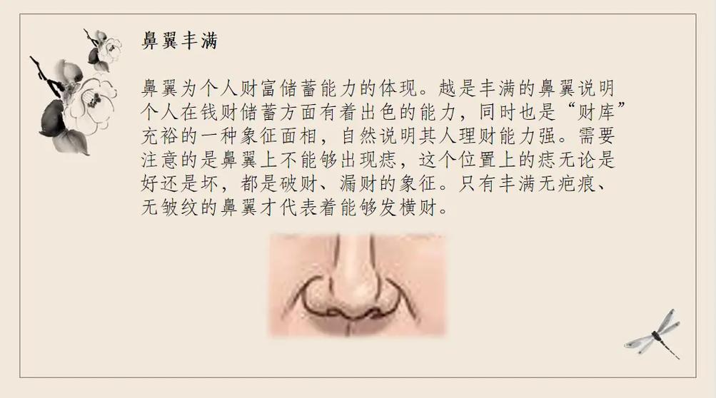 鼻子看财运