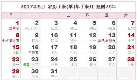 出生于2027年是什么命年