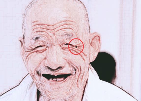 晚年享子孙福的痣