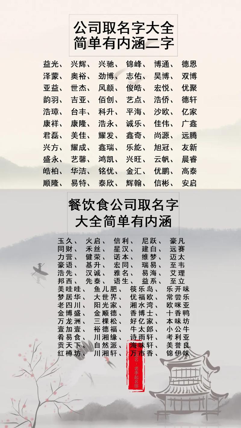 起名字家政公司