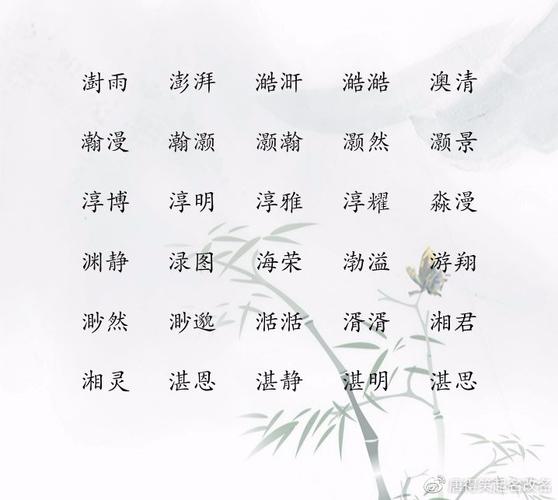 好听又带水字旁的女孩名字有哪些呢