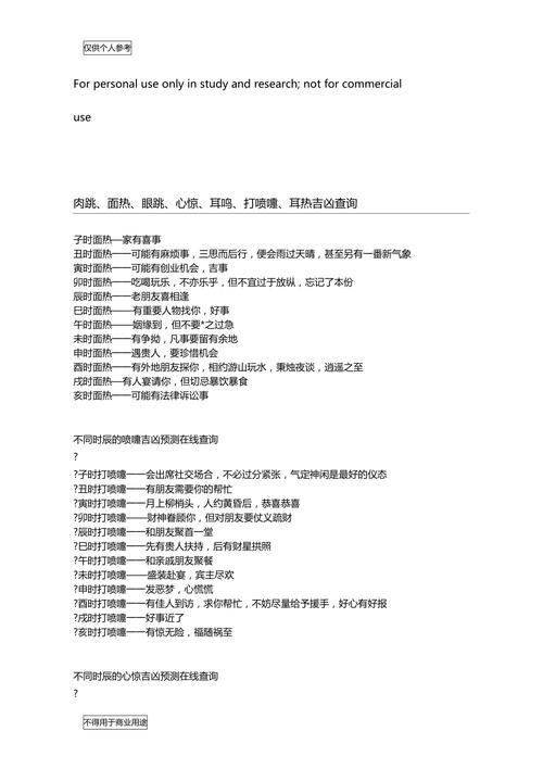 面热预测分析 不同时间面热征兆
