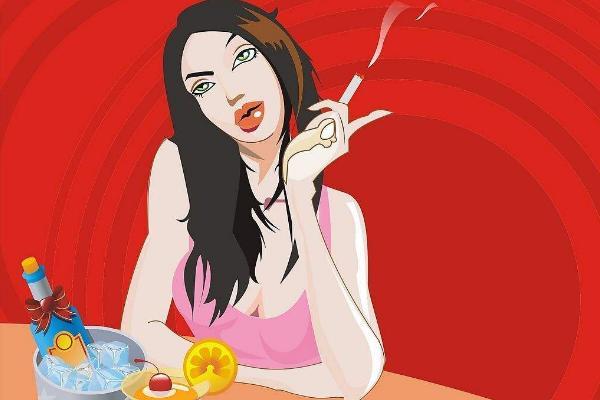 女人梦见自己大口吸烟什么意思