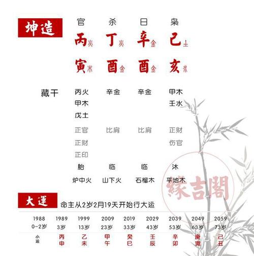偏房妾命的八字特征