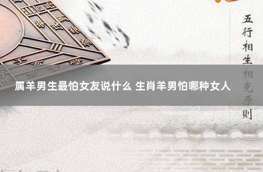 属羊的人最怕什么属相