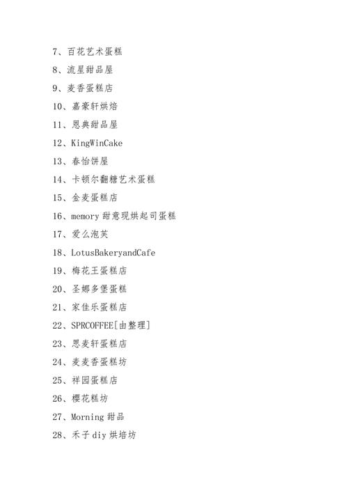 蛋糕店该如何起名字?