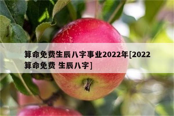 2022年能有好运气的八字