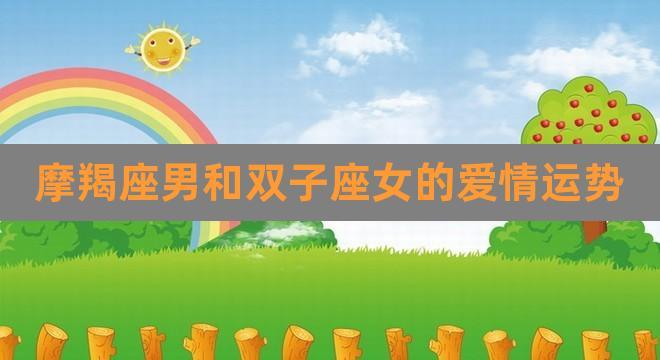 双子座女生和摩羯座男生做夫妻好不好