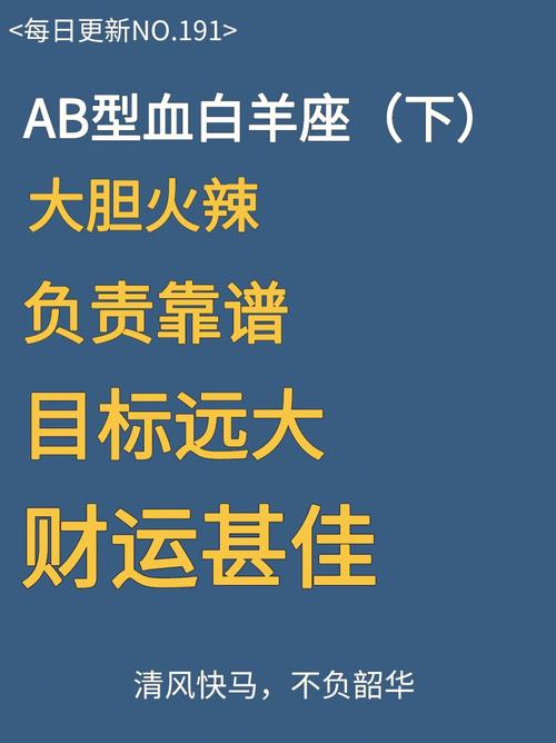 属羊白羊座AB型血的性格特点