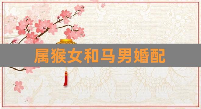 女马男猴结婚会幸福吗？生肖猴事业运好吗？