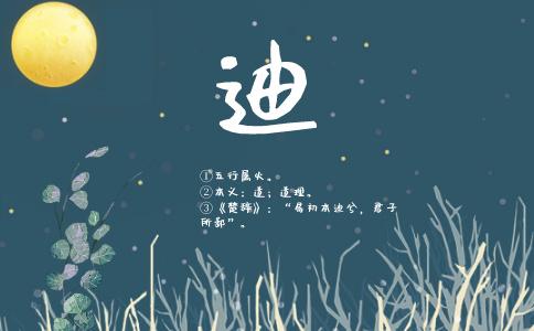 含迪字的男孩名字