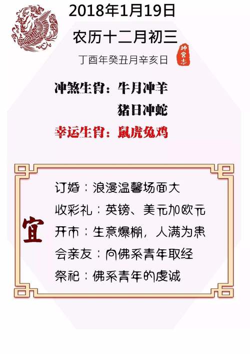 冲煞生肖查询 2022年12月19日属什么冲什么生肖