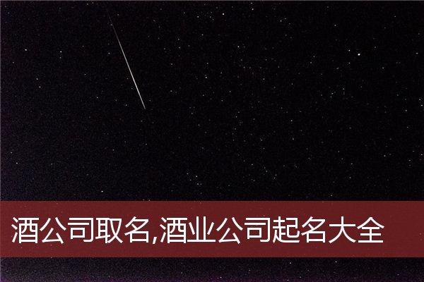霸气酒业有限公司取名