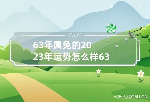 63年男兔2023年运势及运程