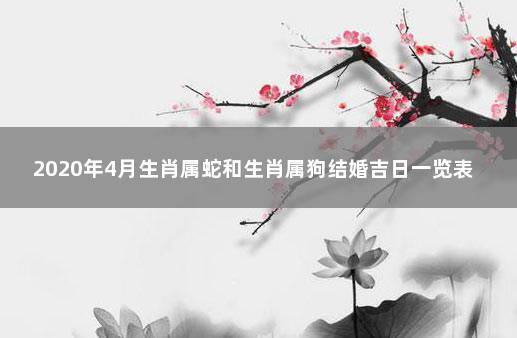 属蛇男和属狗女的婚姻合吗?属狗女几月份结婚最好?