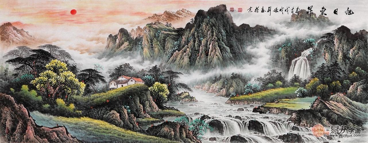客厅风水说:属龙的适合挂山水画吗