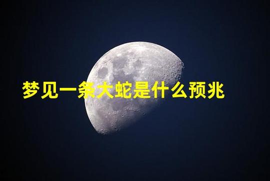 女人梦见一条大蛇预示着什么
