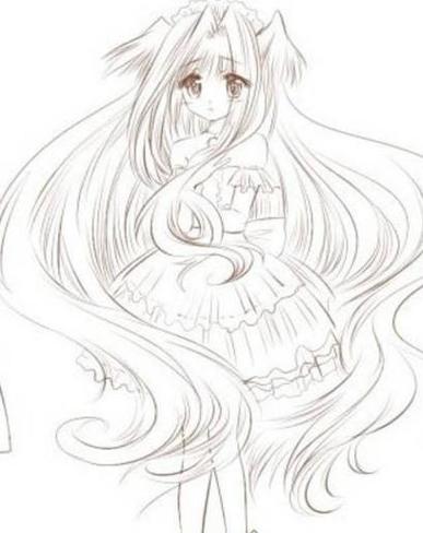 12星座美少女素描