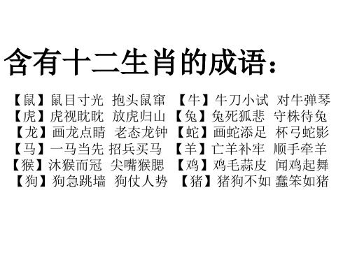 十二生肖四字成语大全:生肖虎