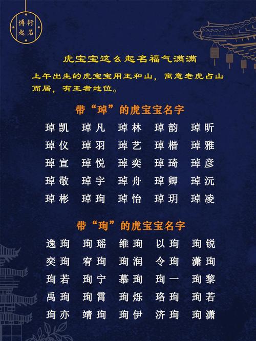 虎宝宝起名字大全集适合