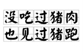 过山之猪是什么意思