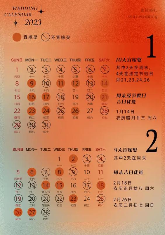 2023年10月份结婚吉日