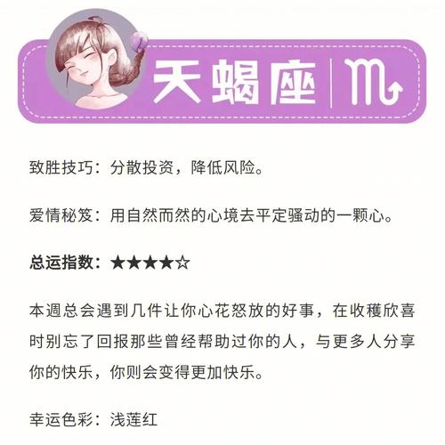 下周运势比较好的前几大类别星座