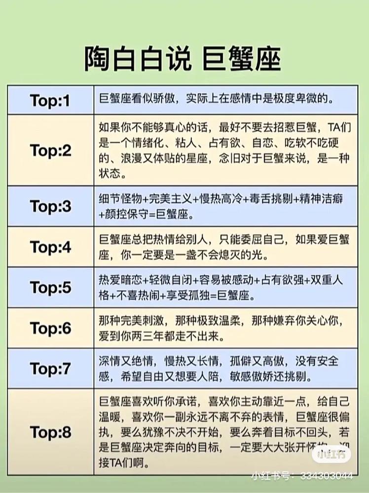 恋爱中巨蟹座女生通常有哪些隐藏的暗示