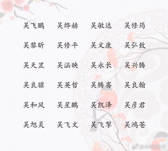 姓吴的女孩子取什么名字好听属虎