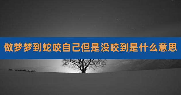 女人梦见蛇把老公咬了