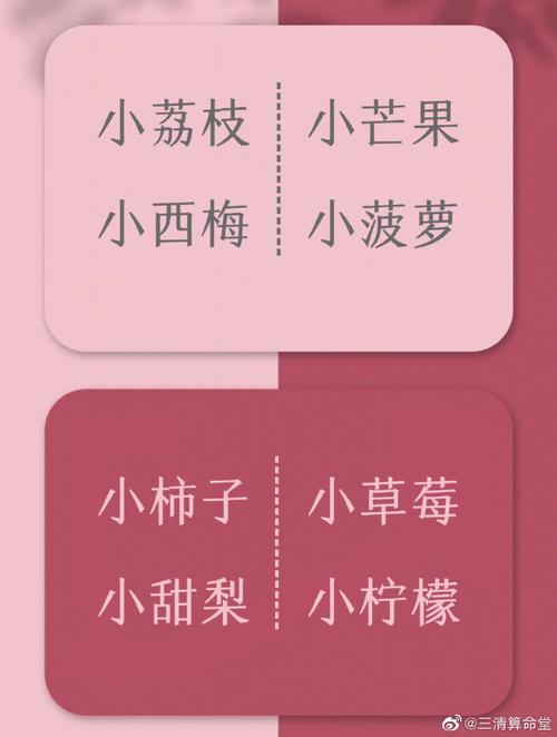 好听的食物名字取小名
