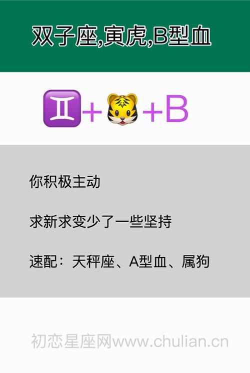 属鼠双子座B型血的性格特点
