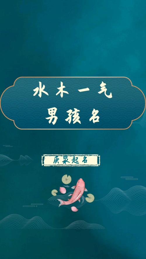喜用神为水木的男孩名字
