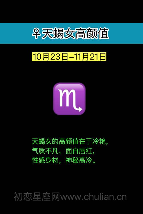 天蝎座颜值高吗