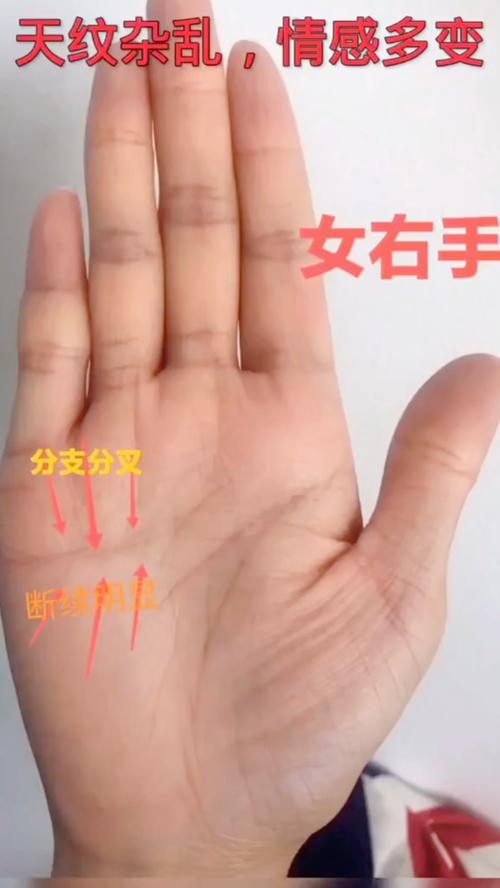 感情线特别乱、感情线的起始点看婚姻爱情