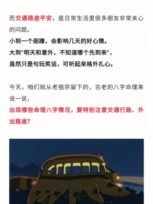 八字看什么人要注意交通安全