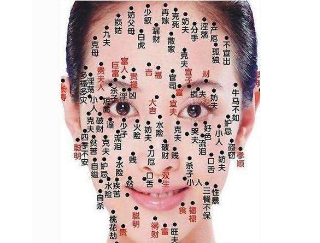 面相痣的图片大全解析