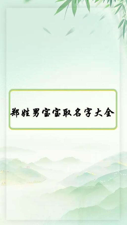 2023年闰二月十二出生郑姓男孩名字