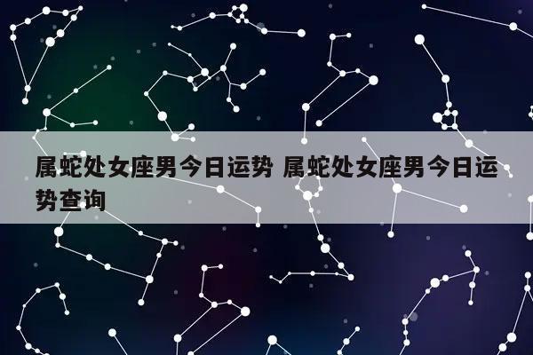 2019年处女座属蛇的运势