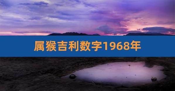 1968年猴的吉利数字是什么