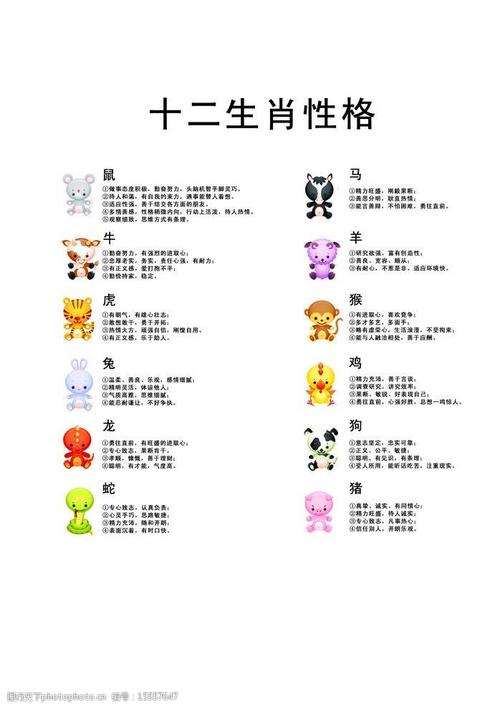 十二生肖属性表
