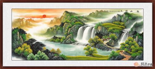 客厅旺财风水画