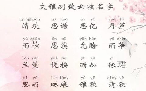 灵取女孩名字 带灵字好听的女孩名字
