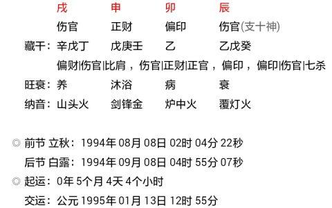 八字解析 名字八字解析
