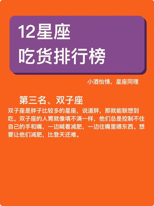 十二星座谁是吃货