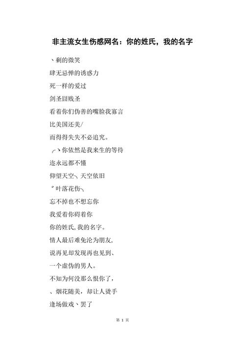 你的姓氏我的名字什么意思
