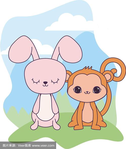 梦见兔子猴子