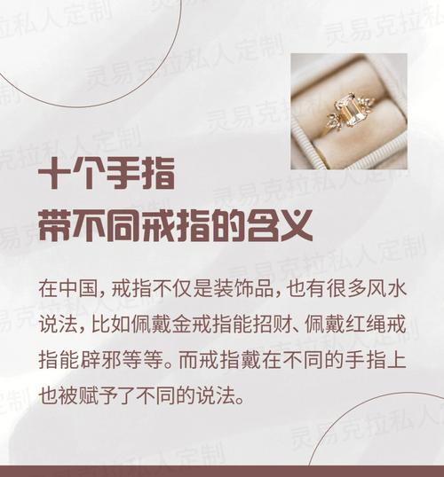关于戒指风水的文章