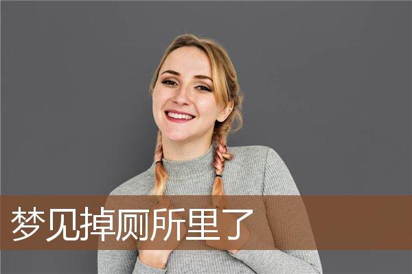 梦见认识人掉厕所里了