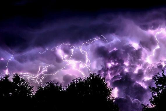 梦见雷电烧树然后大雨